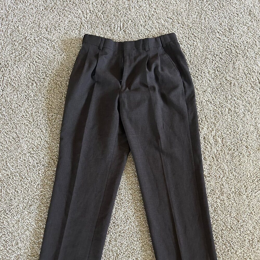 Men's Vintage, Handmade Italian Brown Slacks 32x32.